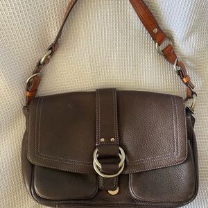 Coach Brown Leather Shoulder Bag
